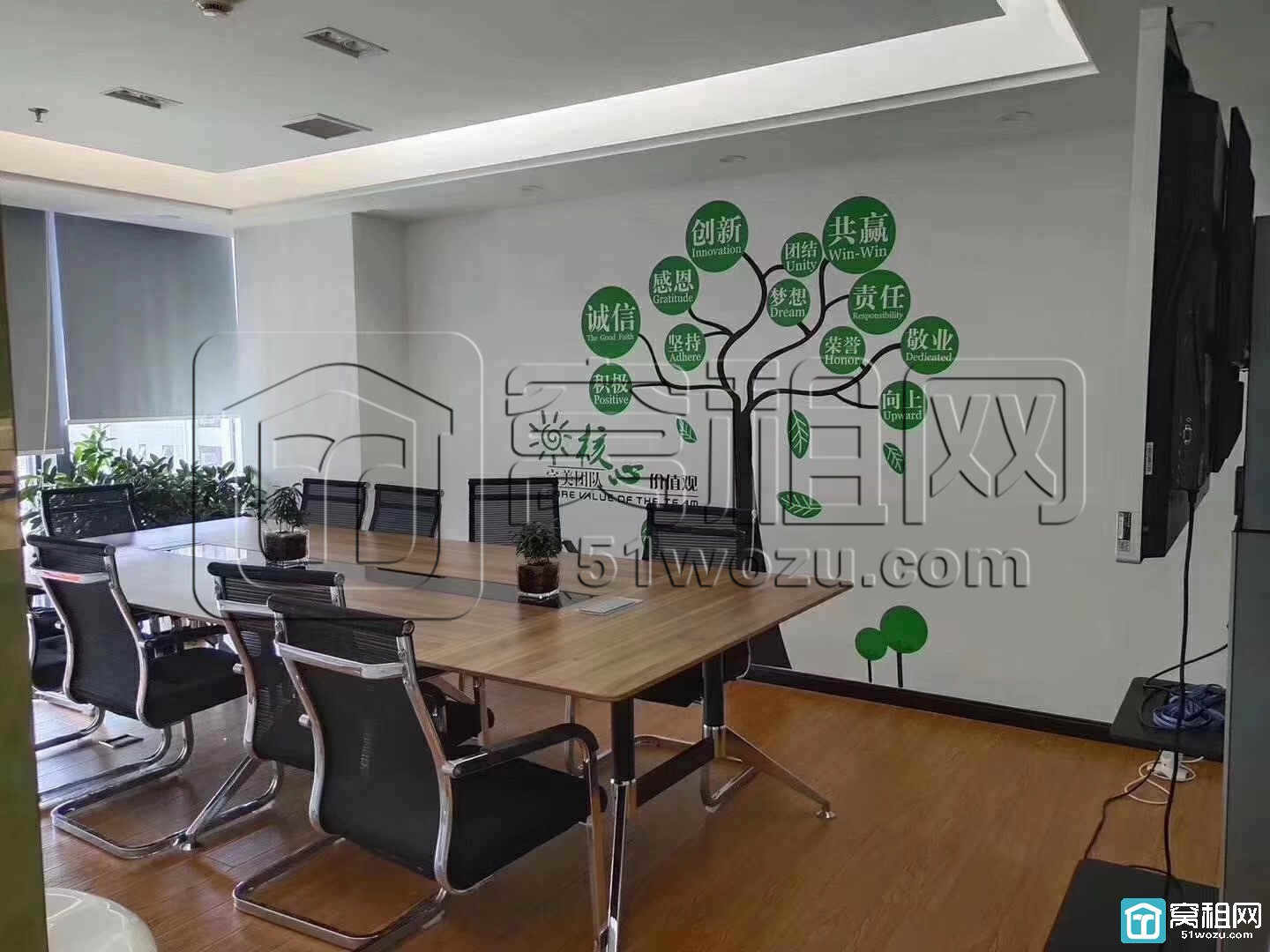 宁波绿城宁波中心对面金融硅谷主楼228平米大气的前台办公室出租(图2)