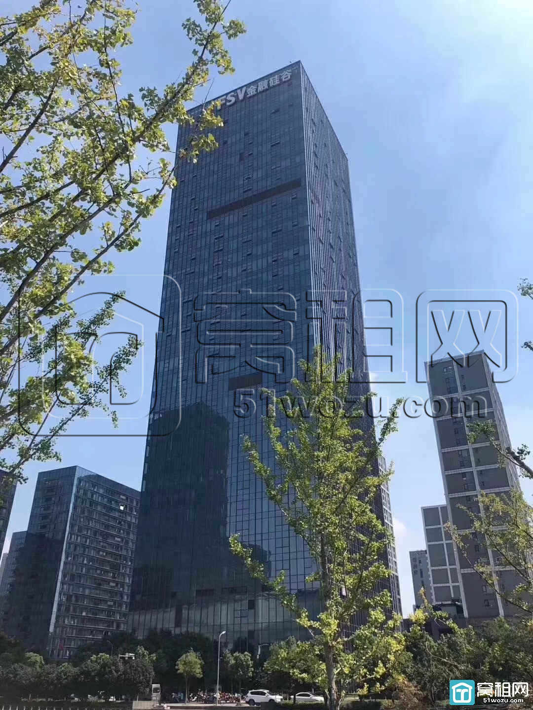 宁波绿城宁波中心对面金融硅谷主楼228平米大气的前台办公室出租(图3)