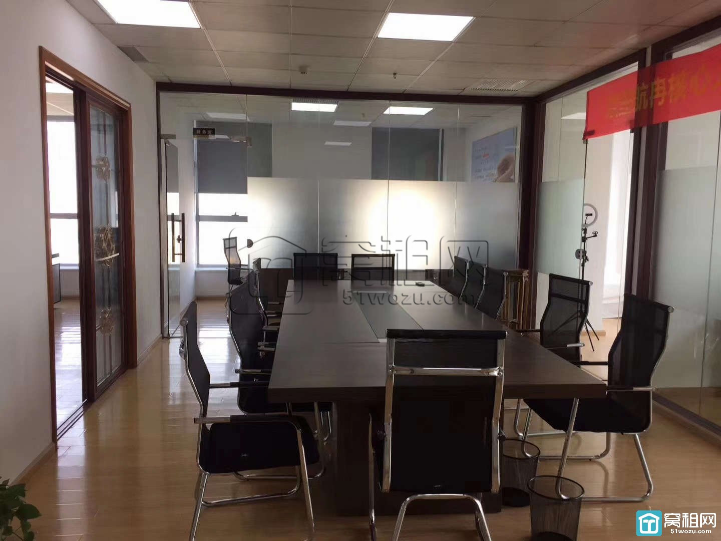 宁波万达广场附近写字楼慧和大厦188平米精装修带5个隔间办公室出(图5)