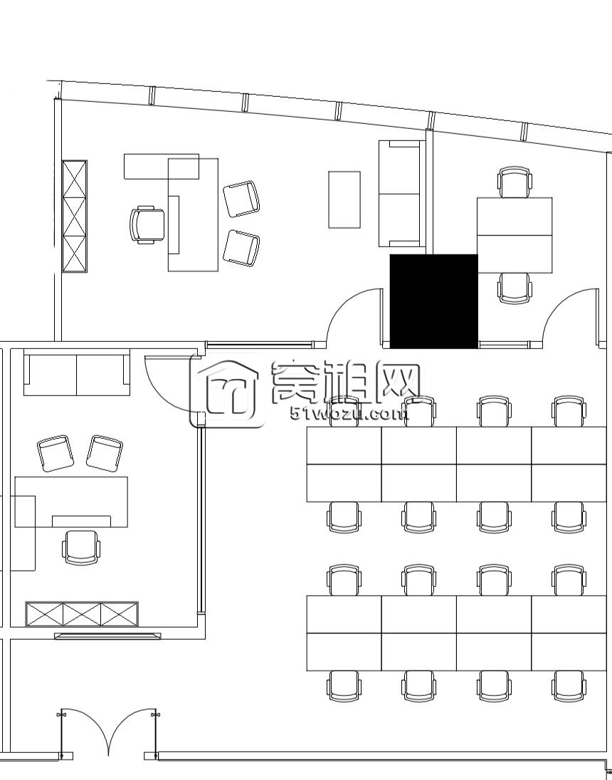 宁波新世界面积：229平方米租赁全落地窗户看三江口