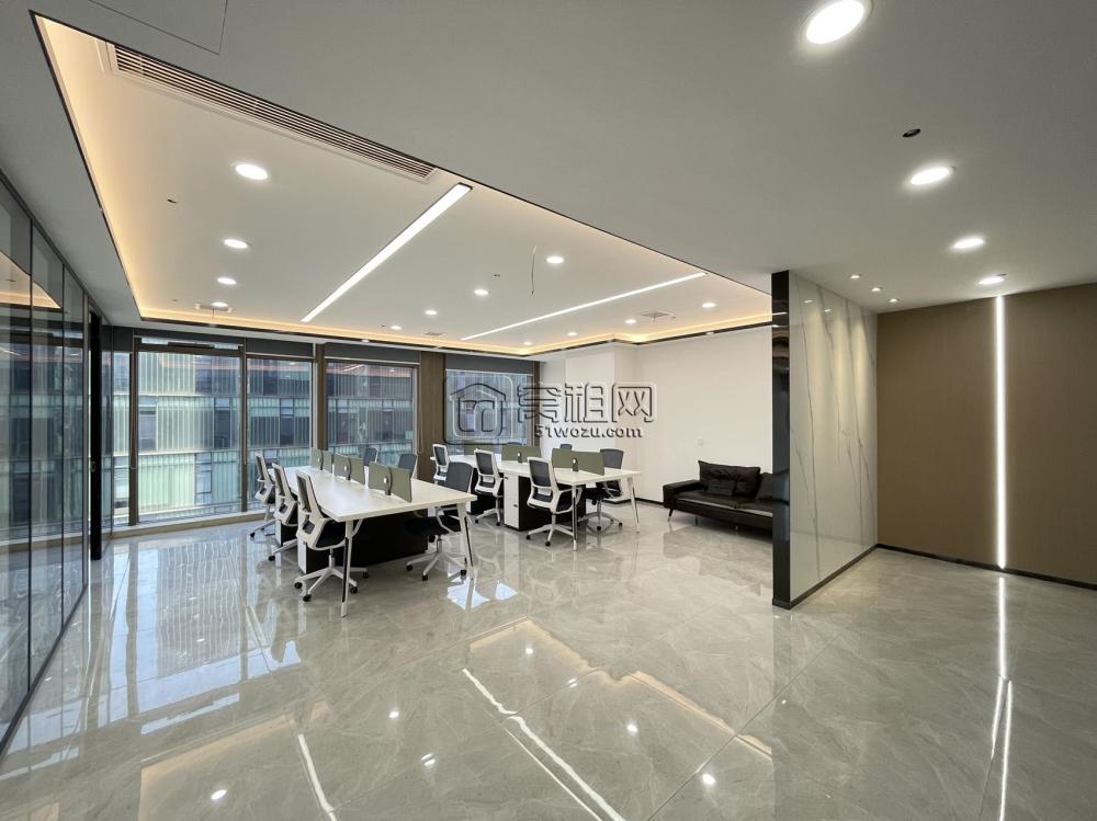 宁波商会国贸大厦198平米精装修出租12个工位、财务桌、会议桌、休闲吧台(图2)