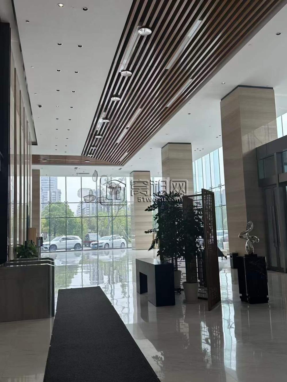 东部新城银泰大厦全新装修173平电梯口位置，带隔间(图2)