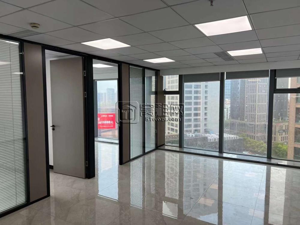 万达中河商圈 名汇大厦110平米全新装修办公室出租(图5)