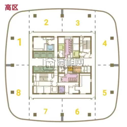 新世界宁波塔new space 新空间整层2500平招租