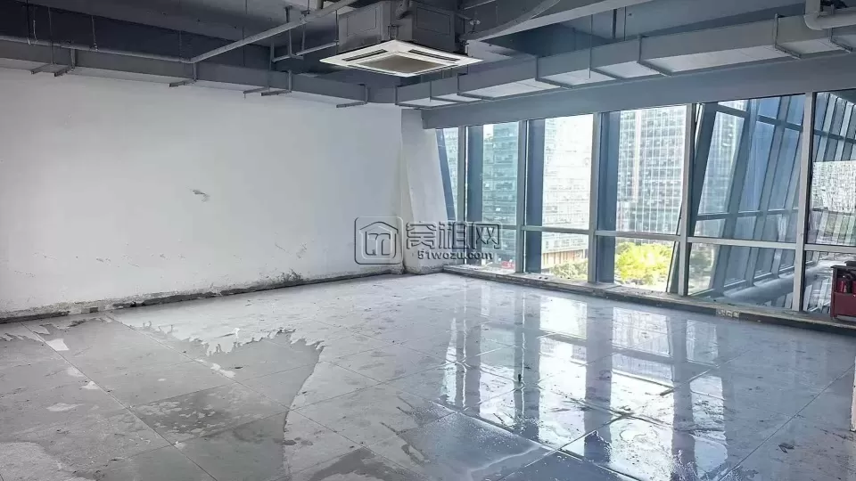 宁波鄞州南部商务区奥克斯大厦354平 精装定制隔间 全落地窗 南北朝向 地铁口