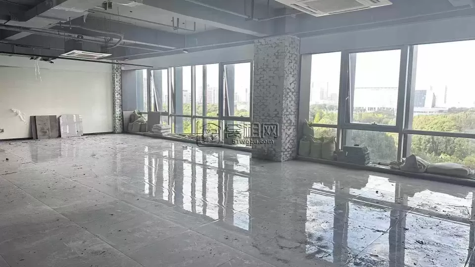 宁波鄞州南部商务区奥克斯大厦354平 精装定制隔间 全落地窗 南北朝向 地铁口