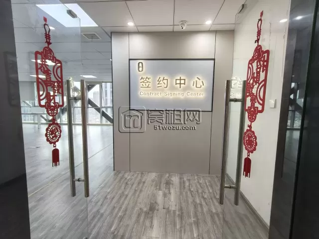 鄞州南部商务区二期核心地段宁波海运大厦300平办公室精装修出租东南财位