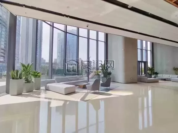 新世界宁波塔，电梯口，面积约387平，5个隔间，租金62000每月