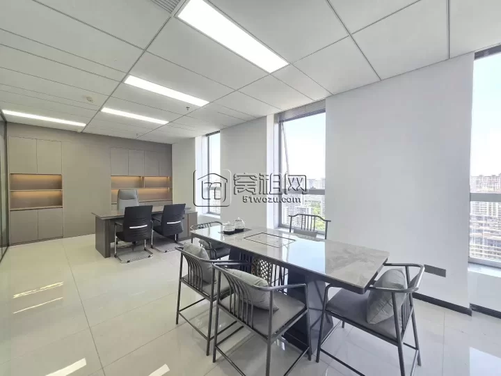 宁波鄞州万达广场附近慧和大厦325平方全新精装修带家具出租