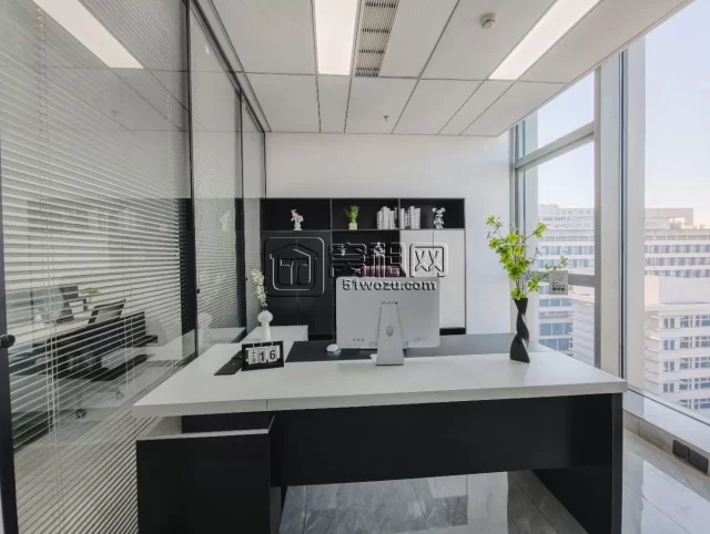 宁波站北广场写字楼星悦中心 78m²小面积带家具，拎包入住，1 隔间特价租 3999/月