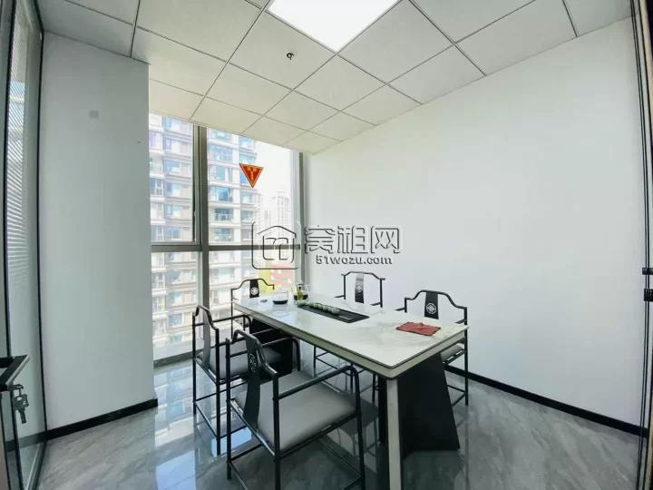 宁波星湖湾带水源办公室出租108平方 看湖景 2➕1格局 全套家具 7号线湾头站直达