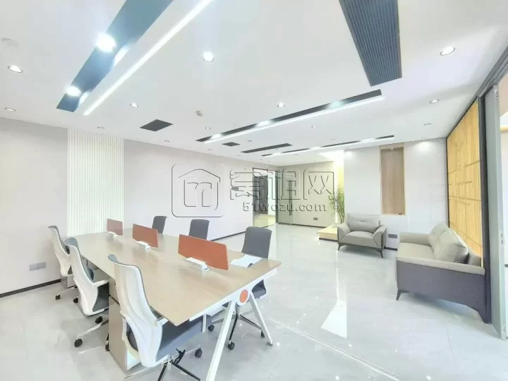 城南商务大厦出租面积163平带全套家具出租茶室装修