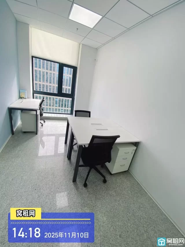 鼎信大厦3人工位独立办公室出租20平米租金1300元含水电费