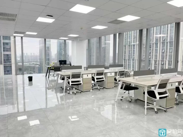 高新区6号线聚贤路站附近浙商银行大厦写字楼264平米出租