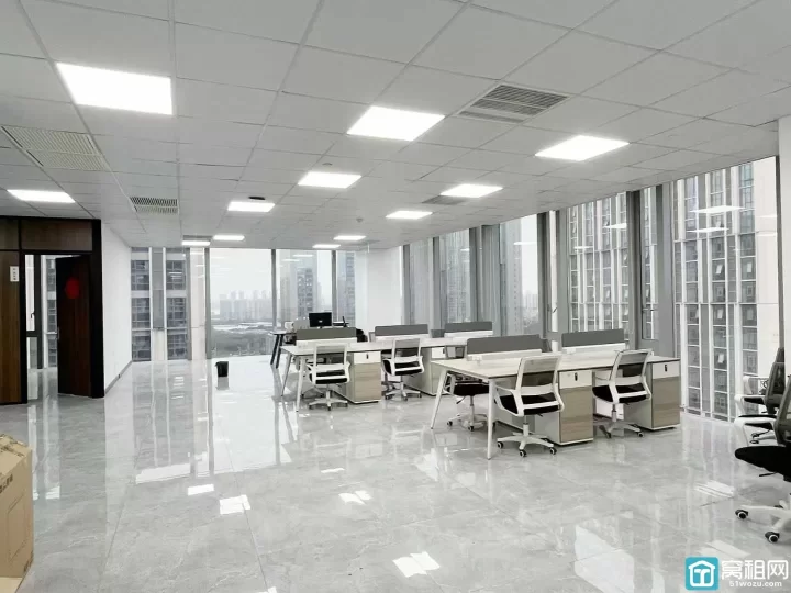 高新区6号线聚贤路站附近浙商银行大厦写字楼264平米出租