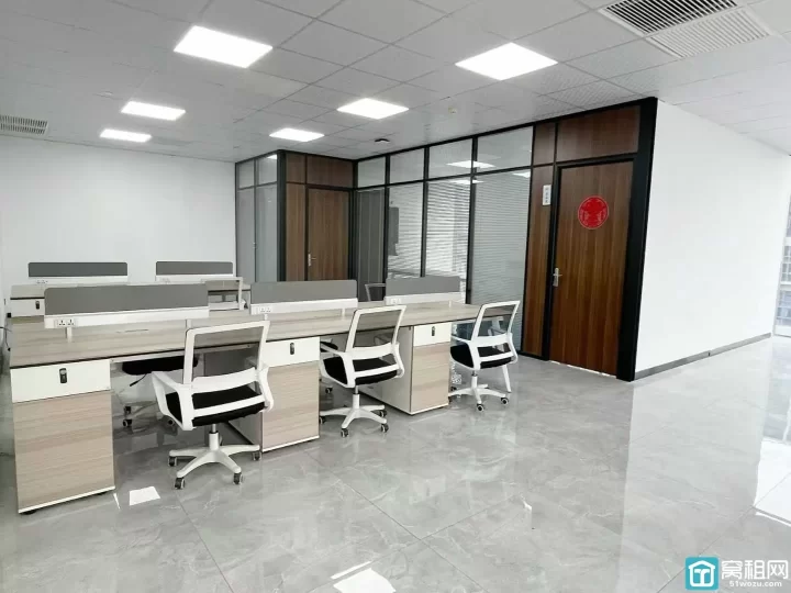 高新区6号线聚贤路站附近浙商银行大厦写字楼264平米出租