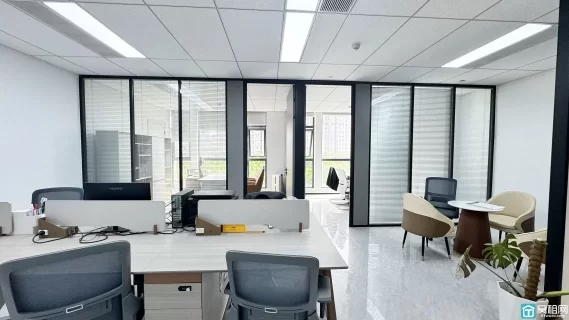 宁波和丰广场对面供销大厦105平方高端楼宇品质落地采光朝南办公室