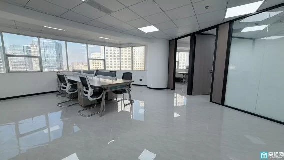 百丈七塔寺附近富豪大厦124平米精装俩隔间出租24小时空调