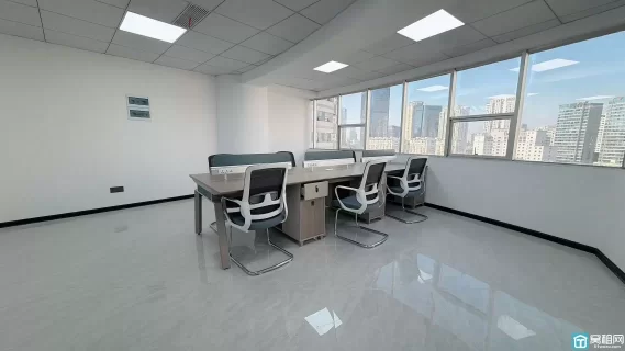 百丈七塔寺附近富豪大厦124平米精装俩隔间出租24小时空调