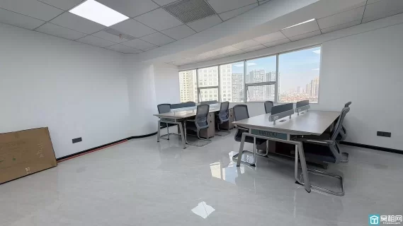 老江东百丈路富豪大厦、精装138平➕俩隔间、24小时空调.带家具5500元租金