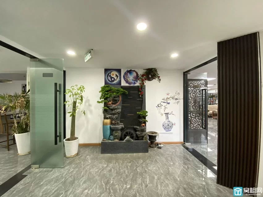 老江东百丈路嘉汇国贸435平写字楼出租 22万/年 赠送大露台 固定停车位