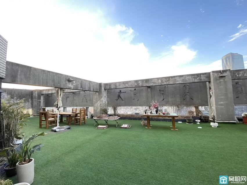 老江东百丈路嘉汇国贸435平写字楼出租 22万/年 赠送大露台 固定停车位