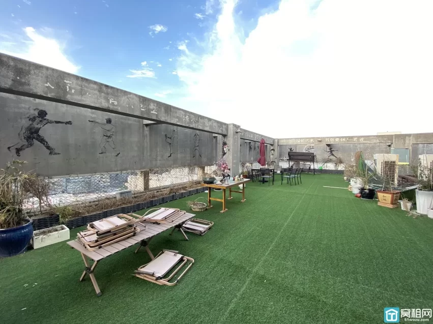 老江东百丈路嘉汇国贸435平写字楼出租 22万/年 赠送大露台 固定停车位