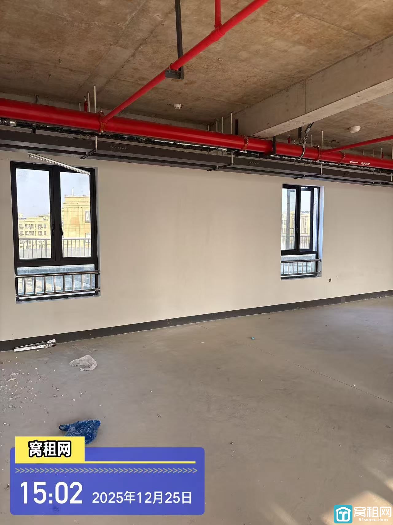 宁波海曙区全新写字楼高校归谷整层白坯出租1048平米单价0.89元/平米/天