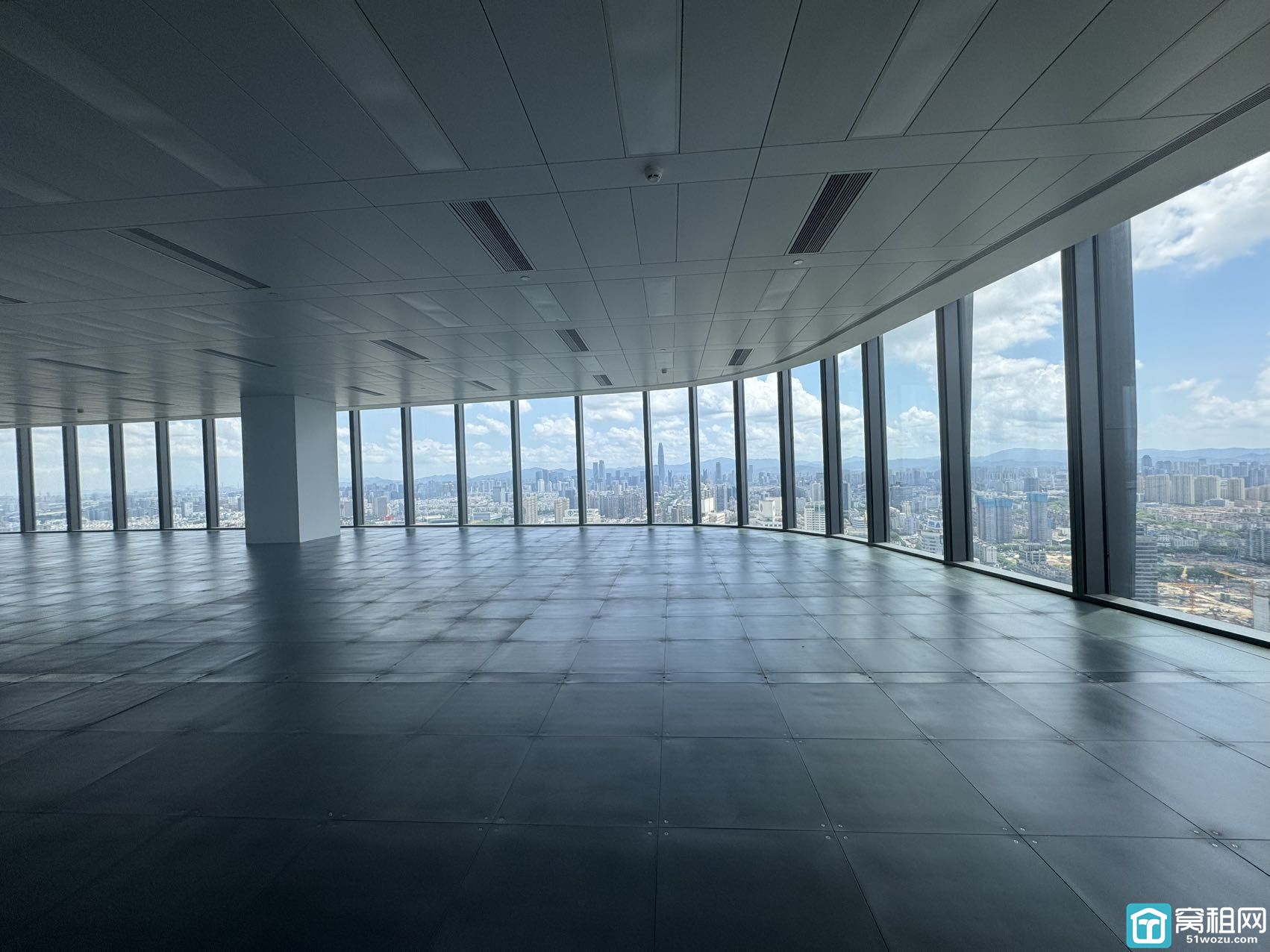 宁波塔户型面积631.64㎡，日单价3.7元/㎡办公室出租