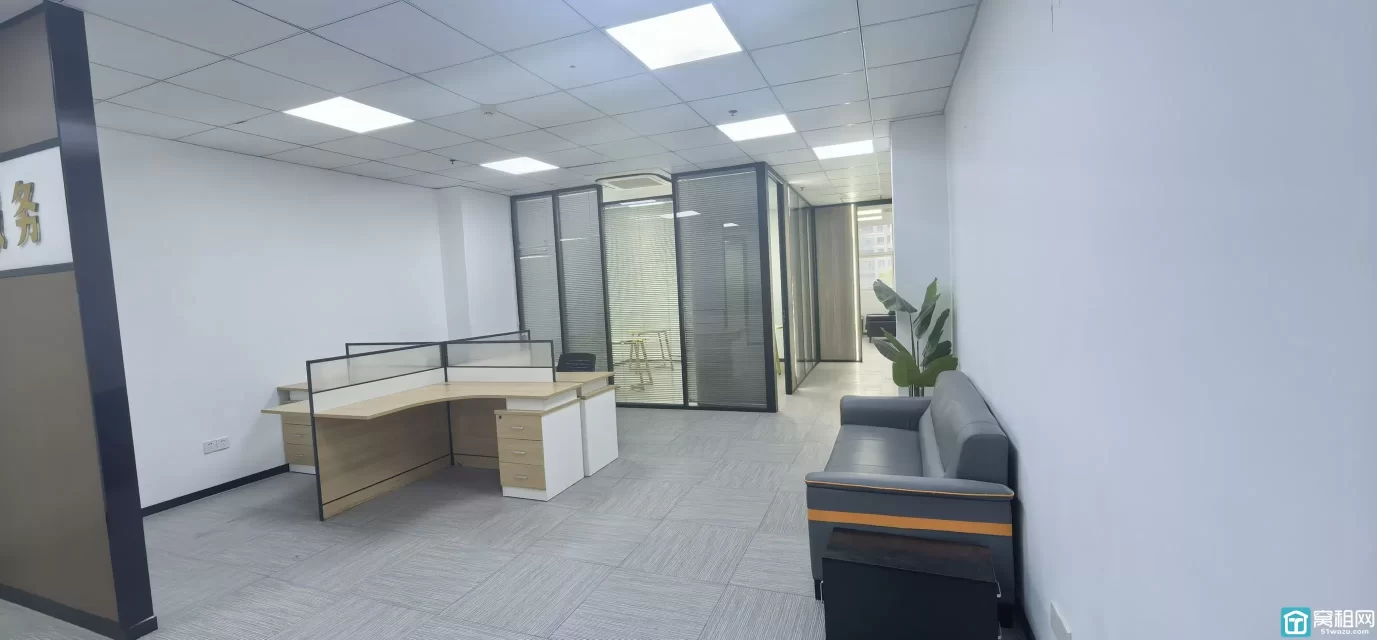 宁波鄞州区南部商务区豪如大厦138㎡精装写字楼出租