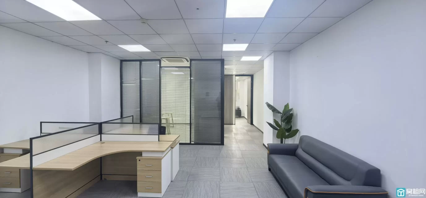 宁波鄞州区南部商务区豪如大厦138㎡精装写字楼出租