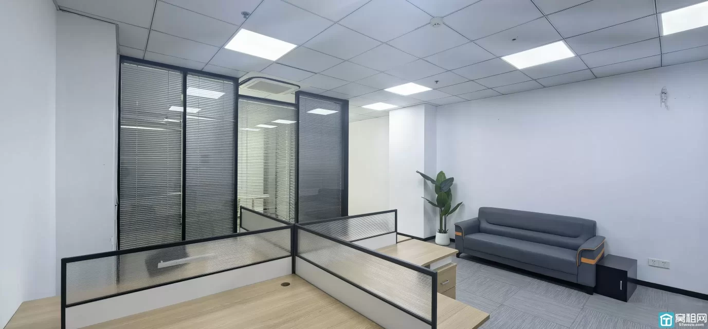 宁波鄞州区南部商务区豪如大厦138㎡精装写字楼出租