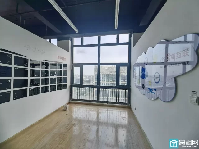 镇海新城鼎信大厦面积529平米9隔间 会议室前台形象墙 南西北三面采光