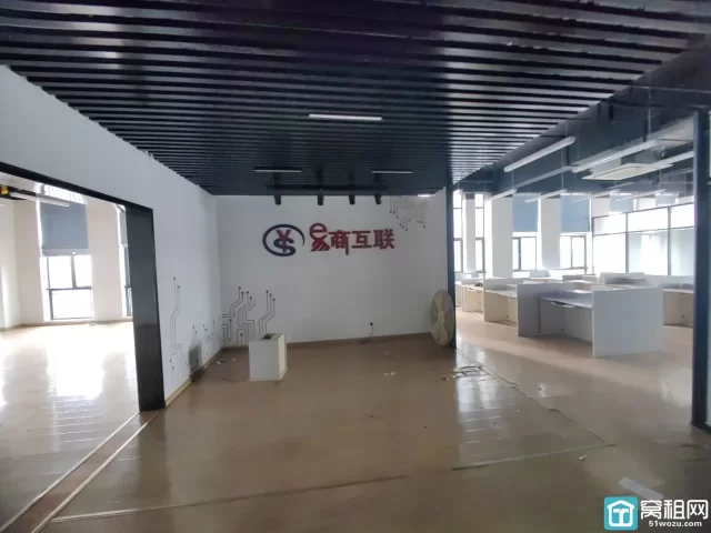 镇海新城鼎信大厦面积529平米9隔间 会议室前台形象墙 南西北三面采光