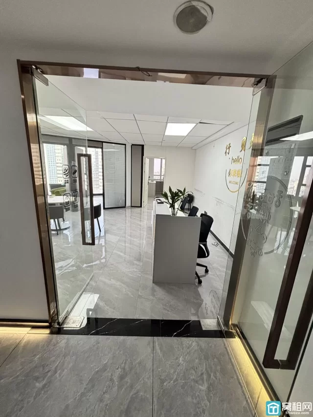 海曙地铁口汇金大厦110平米办公室出租单价1.7元/平米/天