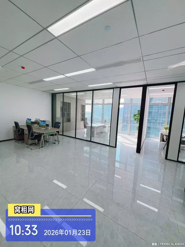 南部商务区铁建大厦152平米全新办公室出租南朝向7800元一个月