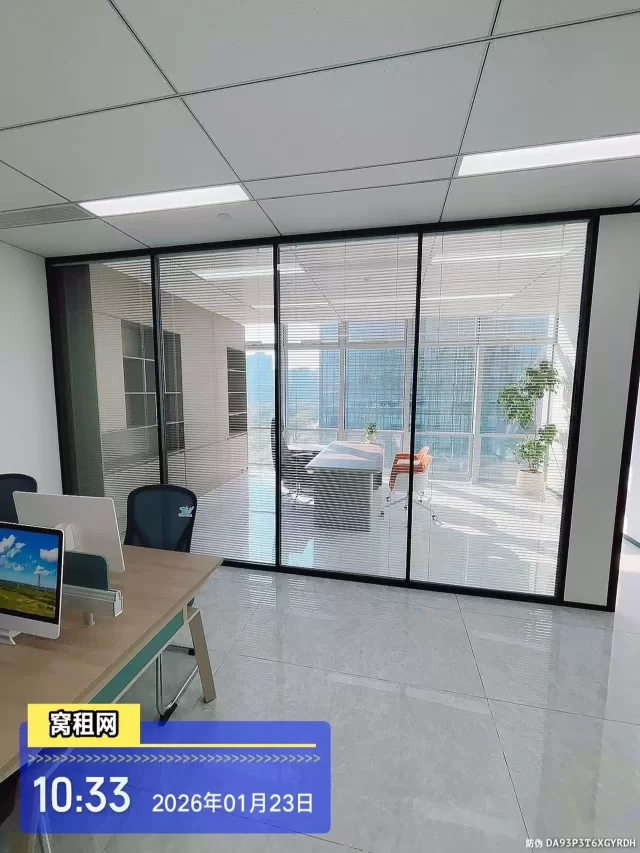 南部商务区铁建大厦152平米全新办公室出租南朝向7800元一个月