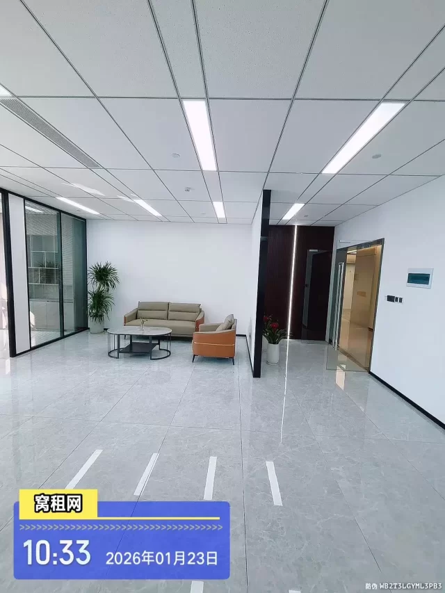 南部商务区铁建大厦152平米全新办公室出租南朝向7800元一个月