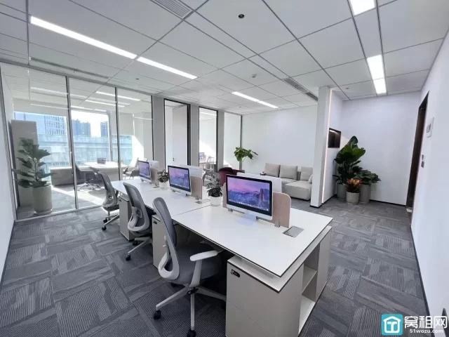 奉化金茂广场大厦办公楼出租118平米精装修交付24小时独立空调