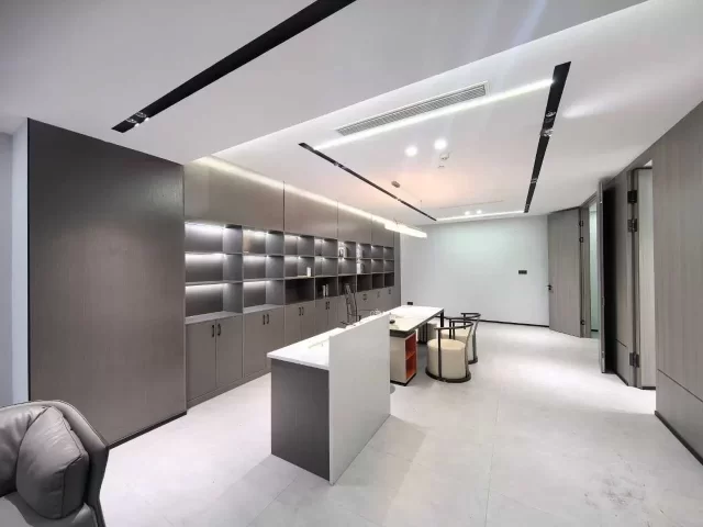 鄞州区慧和写字楼出租朝南138平方茶室装修带水源，带家具6500元/月