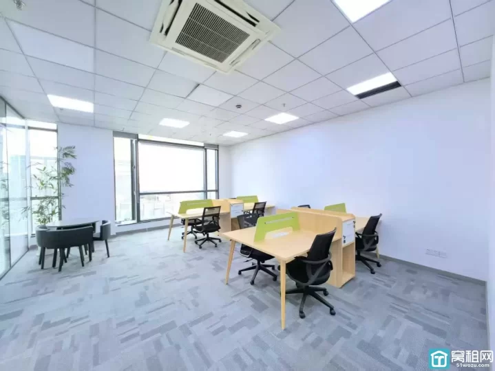 宁波鄞州区大海大厦142平办公室 两个隔间 带全套家具出租