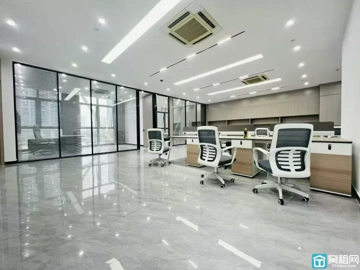 鄞州区宁波商会大厦写字楼出租电梯口位置359平方17400元带水源