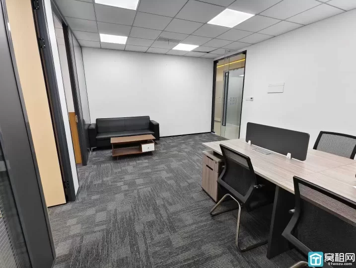 海曙段塘电商园区写字楼86平 两隔间朝北 带全套家具