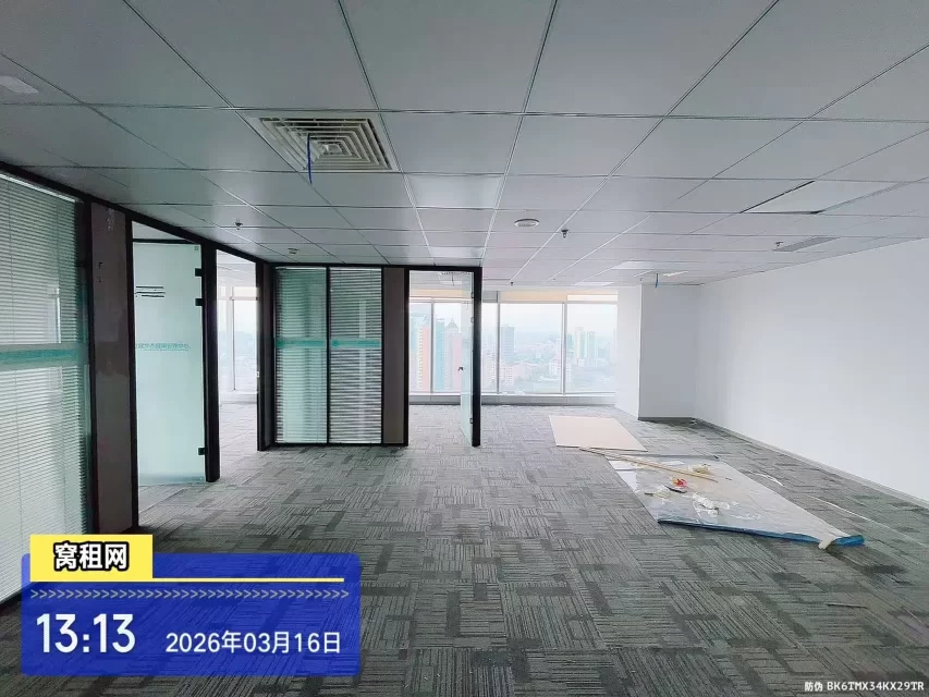 宁波火车站附近中信银行大厦出租精装修面积215平米办公室