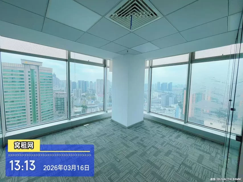 宁波火车站附近中信银行大厦出租精装修面积215平米办公室