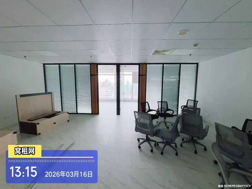 宁波海曙高端写字楼中信银行大厦124平米出租朝北办公室出租