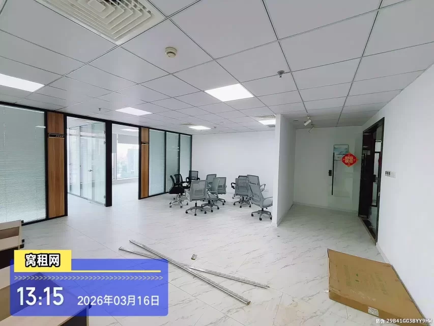 宁波海曙高端写字楼中信银行大厦124平米出租朝北办公室出租