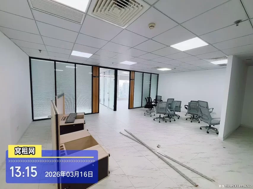 宁波海曙高端写字楼中信银行大厦124平米出租朝北办公室出租