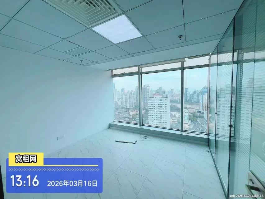 宁波海曙高端写字楼中信银行大厦124平米出租朝北办公室出租