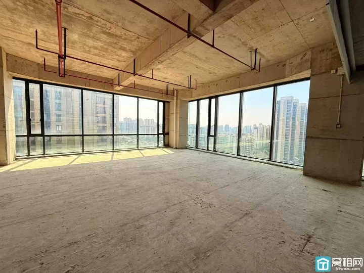 东部新城 恒创上品 1000平米办公室火热招商全景落地窗定制装修